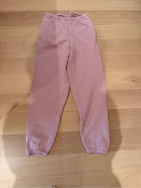 SKIMS Cotton Fleece Jogger Pink Sz M Comfy Travel Lounge Comfort
